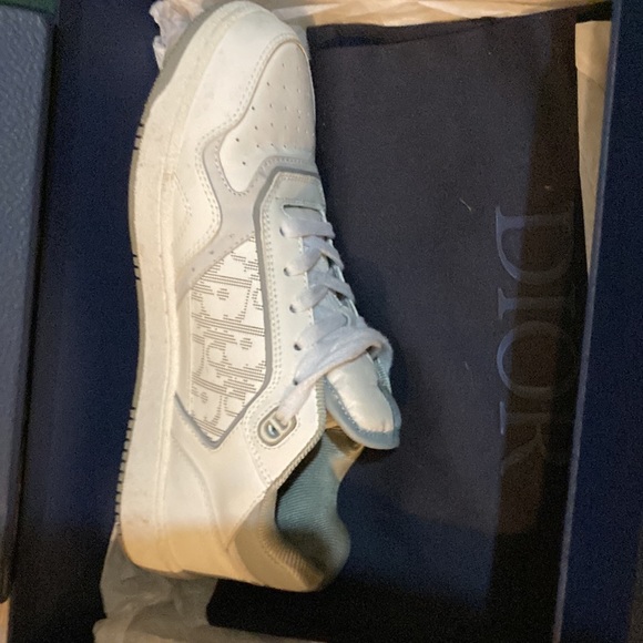 Dior b27 mid top calf oblique j colour:white size: 9.5 mens - Picture 4 of 7